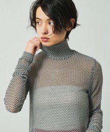 Lui's | シアーインナーハイネックトップス(Tシャツ/カットソー)