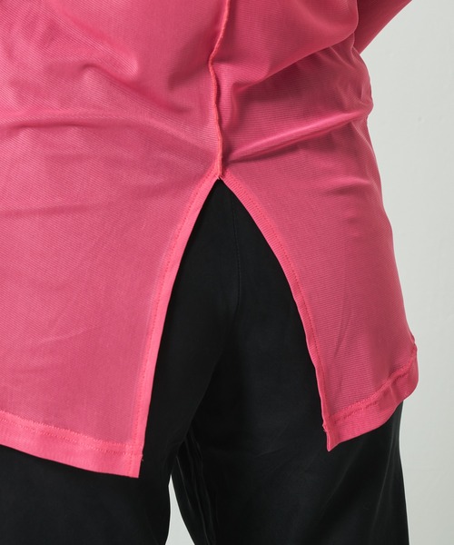 Lui's（ルイス）の「シアーインナーハイネックトップス（Tシャツ/カットソー・レディース・ブラック/サックスブルー/ピンク/グリーン・FREE）」の22枚目の写真