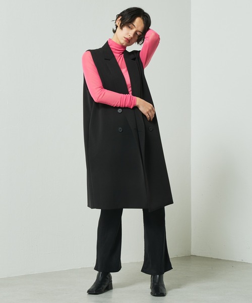 Lui's（ルイス）の「シアーインナーハイネックトップス（Tシャツ/カットソー・レディース・ブラック/サックスブルー/ピンク/グリーン・FREE）」の13枚目の写真