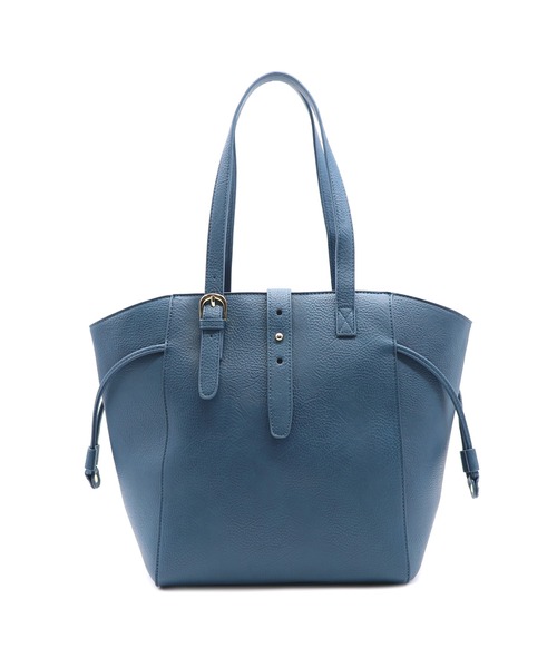 GUSCIO(グッシオ)の「【グッシオベーシック】ベルトデザインラウンドトートバッグ ハンドル調節 通勤通学 A4対応(トートバッグ・レディース・ブラック/ダークブルー/キャメル/ベージュ系・FREE)」の8枚目の写真