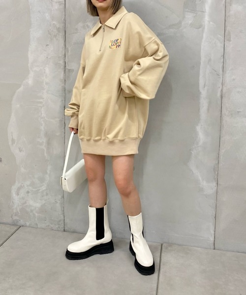 WHO'S WHO gallery(フーズフーギャラリー)の「カラーサイドゴアブーツ(ブーツ・レディース・グリーン/ブラック/オフホワイト・LARGE/MEDIUM)」の8枚目の写真