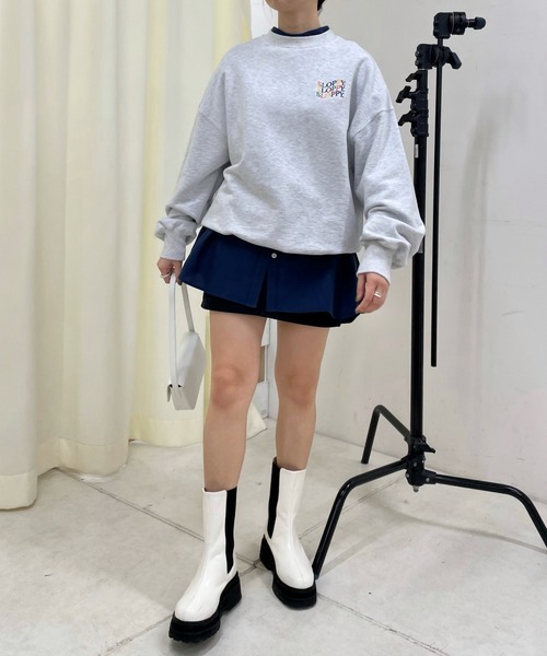 WHO'S WHO gallery(フーズフーギャラリー)の「カラーサイドゴアブーツ(ブーツ・レディース・グリーン/ブラック/オフホワイト・LARGE/MEDIUM)」の13枚目の写真