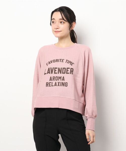 Samansa Mos2（サマンサ モスモス）の「ロゴスウェットプルオーバー（Tシャツ/カットソー・レディース・カーキ/キナリ/グレー/ピンク・ﾌﾘ-）」の8枚目の写真