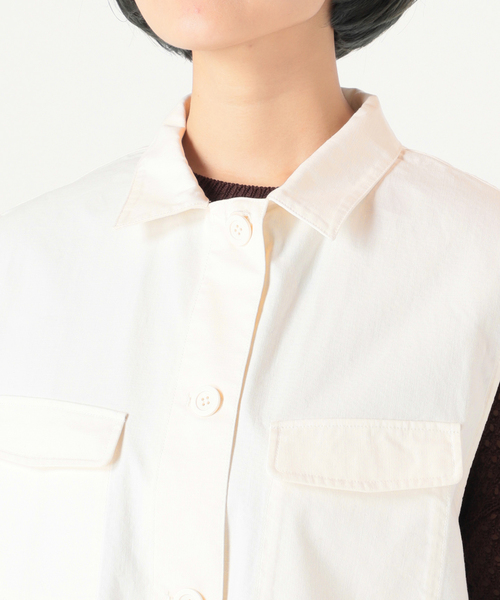 Simplicite(サンプリシテ)の「ミリタリーベスト◆(ベスト・レディース・ホワイト/カーキ・FREE)」の13枚目の写真