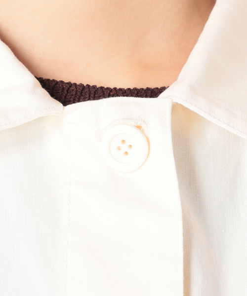 Simplicite(サンプリシテ)の「ミリタリーベスト◆(ベスト・レディース・ホワイト/カーキ・FREE)」の10枚目の写真