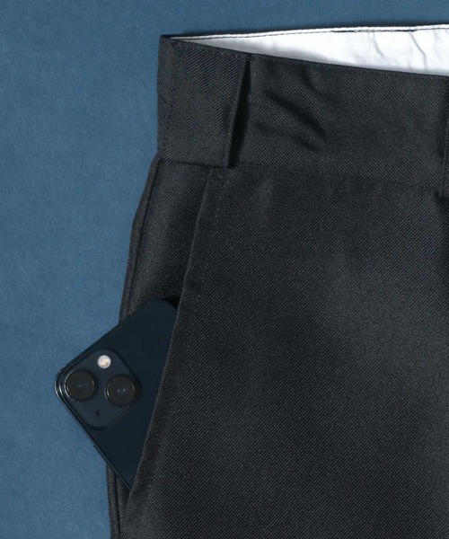 ANPAS(アンパス)の「Twill Fabric Wide Pants/ツイル ワイドパンツ チノパンツ ワークパンツ カラーパンツ セットアップ対応(チノパンツ・メンズ・ブラック/ダークグリーン/ベージュ/ブラウン/レッド/イエロー/オレンジ・M/L/XL/S)」の15枚目の写真