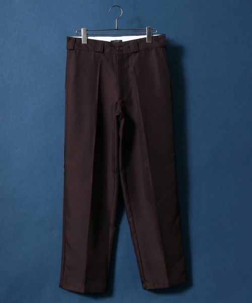 ANPAS(アンパス)の「Twill Fabric Wide Pants/ツイル ワイドパンツ チノパンツ ワークパンツ カラーパンツ セットアップ対応(チノパンツ・メンズ・ブラック/ダークグリーン/ベージュ/ブラウン/レッド/イエロー/オレンジ・M/L/XL/S)」の9枚目の写真