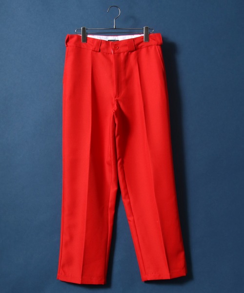 ANPAS(アンパス)の「Twill Fabric Wide Pants/ツイル ワイドパンツ チノパンツ ワークパンツ カラーパンツ セットアップ対応(チノパンツ・メンズ・ブラック/ダークグリーン/ベージュ/ブラウン/レッド/イエロー/オレンジ・M/L/XL/S)」の13枚目の写真