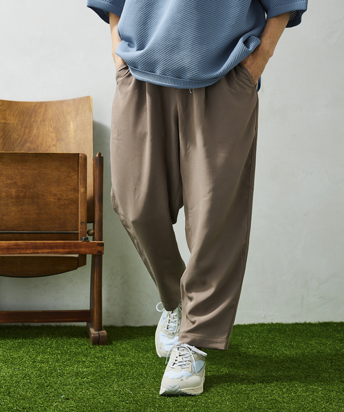 JOURNAL STANDARD relume(ジャーナルスタンダード レリューム)の「W/FACE テーパードイージーパンツ(その他パンツ・メンズ・ブラック/ネイビー/ブラウン/ブラック系その他・SMALL/MEDIUM/LARGE)」の4枚目の写真