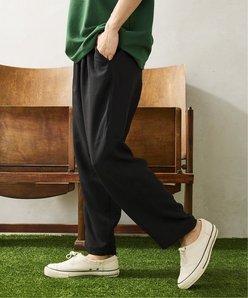 JOURNAL STANDARD relume(ジャーナルスタンダード レリューム)の「W/FACE テーパードイージーパンツ(その他パンツ・メンズ・ブラック/ネイビー/ブラウン/ブラック系その他・SMALL/MEDIUM/LARGE)」の9枚目の写真