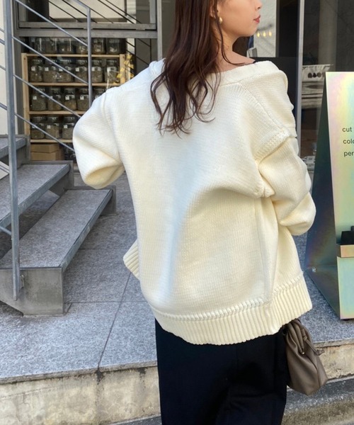 one after another NICE CLAUP(ワンアフターアナザーナイスクラップ)の「マルチWAYカーディガン 袖取り外し可能(カーディガン/ボレロ・レディース・アイボリー/モカ/ラベンダー・FREE)」の7枚目の写真