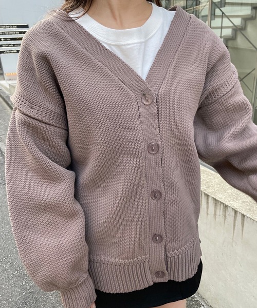 マルチWAYカーディガン 袖取り外し可能（カーディガン/ボレロ）｜one