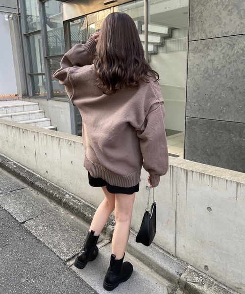one after another NICE CLAUP(ワンアフターアナザーナイスクラップ)の「マルチWAYカーディガン 袖取り外し可能(カーディガン/ボレロ・レディース・アイボリー/モカ/ラベンダー・FREE)」の11枚目の写真