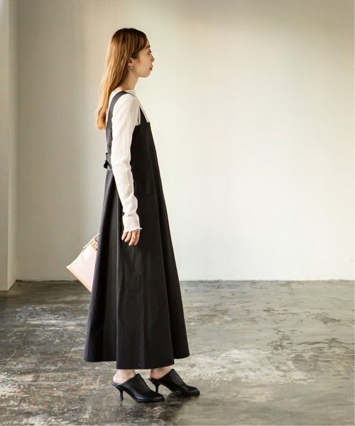 Noble(ノーブル)の「シアークレープジャージロングTシャツ(Tシャツ/カットソー・レディース・アイボリー/ブラック・FREE)」の21枚目の写真