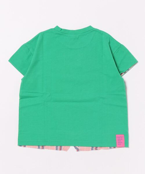 RAGMART（ラグマート）の「レイヤード風プリントＴシャツ（Tシャツ/カットソー・キッズ・ピンク/オフホワイト/グリーン・120cm/100cm/110cm/130cm）」の4枚目の写真