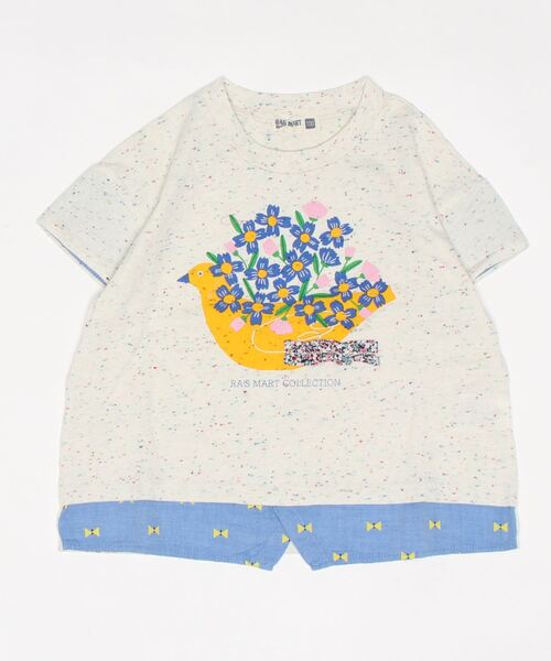 RAGMART（ラグマート）の「レイヤード風プリントＴシャツ（Tシャツ/カットソー・キッズ・ピンク/オフホワイト/グリーン・120cm/100cm/110cm/130cm）」の17枚目の写真