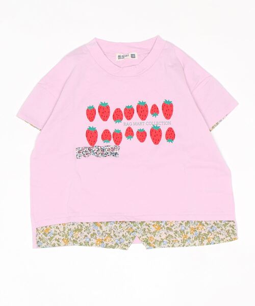 RAGMART（ラグマート）の「レイヤード風プリントＴシャツ（Tシャツ/カットソー・キッズ・ピンク/オフホワイト/グリーン・120cm/100cm/110cm/130cm）」の18枚目の写真