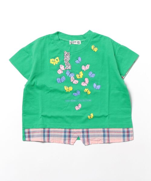 RAGMART（ラグマート）の「レイヤード風プリントＴシャツ（Tシャツ/カットソー・キッズ・ピンク/オフホワイト/グリーン・120cm/100cm/110cm/130cm）」の8枚目の写真