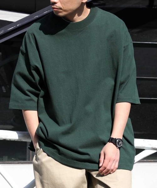 BACK NUMBER（バックナンバー）の「【BACK NUMBER】ビッグシルエットヘビーウェイトＴシャツ（Tシャツ/カットソー・メンズ・イエロー/ブラック/ライトグレー/ベージュ/グリーン/ブルー・M/XL/L/S）」の5枚目の写真