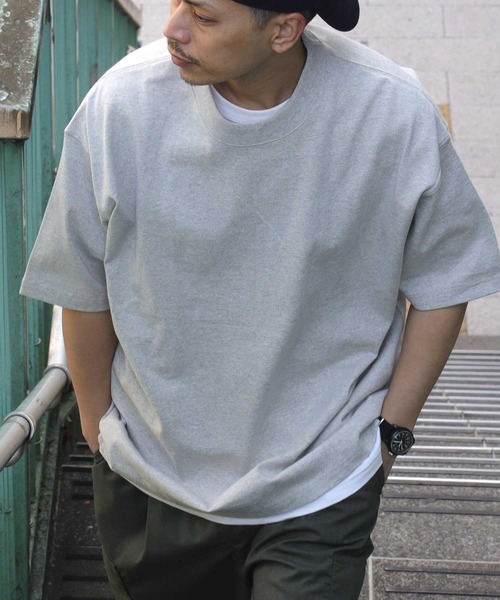 BACK NUMBER（バックナンバー）の「【BACK NUMBER】ビッグシルエットヘビーウェイトＴシャツ（Tシャツ/カットソー・メンズ・イエロー/ブラック/ライトグレー/ベージュ/グリーン/ブルー・M/XL/L/S）」の3枚目の写真