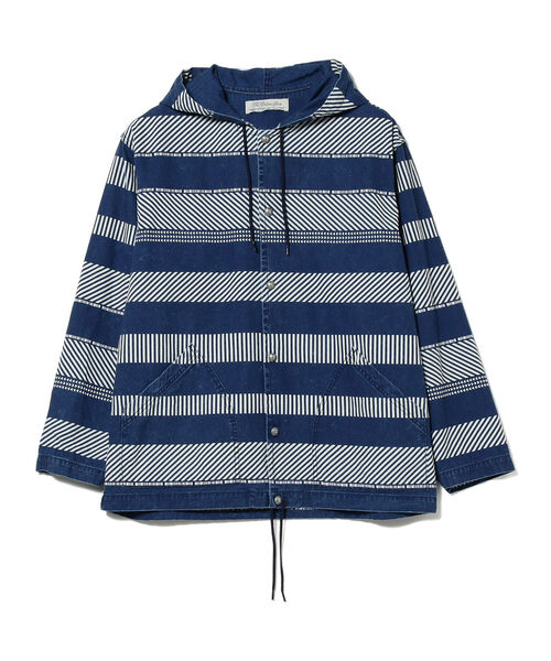 REMI RELIEF(レミレリーフ)の「REMI RELIEF × BEAMS PLUS / 別注 Outside Parka Indigo Border(ブルゾン・メンズ・その他・SMALL/MEDIUM/LARGE/X-LARGE)」の2枚目の写真