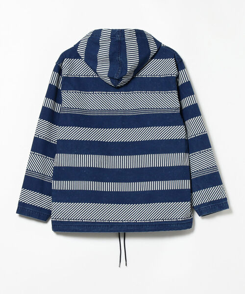 REMI RELIEF(レミレリーフ)の「REMI RELIEF × BEAMS PLUS / 別注 Outside Parka Indigo Border(ブルゾン・メンズ・その他・SMALL/MEDIUM/LARGE/X-LARGE)」の6枚目の写真