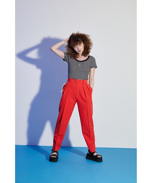 SLY(スライ)の「SQUARE PLATFORM HEELED SANDAL スクエア プラットフォーム ヒール サンダル(サンダル・レディース・ブラック/オレンジ・SMALL/MEDIUM/LARGE)」の17枚目の写真