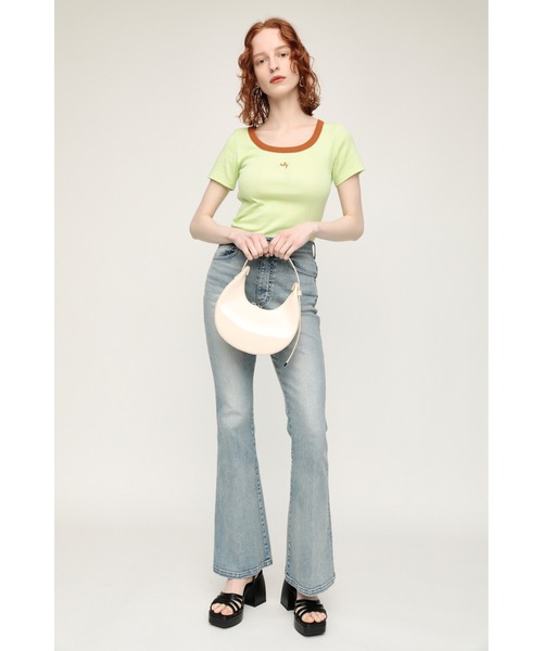 SLY(スライ)の「SQUARE PLATFORM HEELED SANDAL スクエア プラットフォーム ヒール サンダル(サンダル・レディース・ブラック/オレンジ・SMALL/MEDIUM/LARGE)」の19枚目の写真