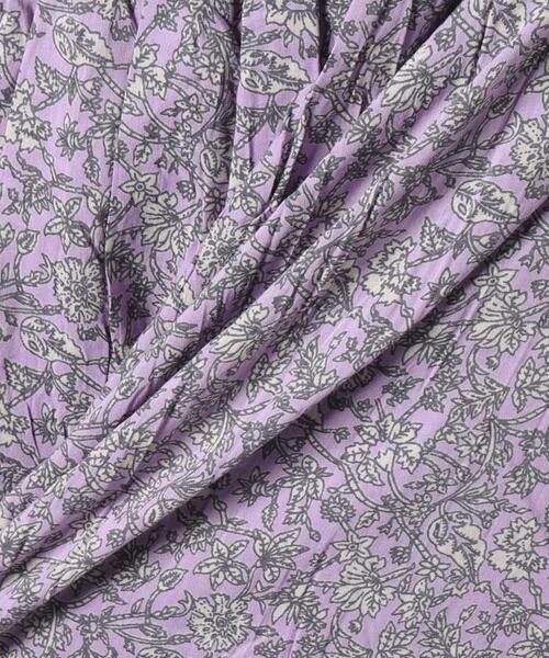 en recre(アンレクレ)の「洗えるボタニカル柄ロングスカート(スカート・レディース・ダークラベンダー/レモンイエロー・2)」の22枚目の写真