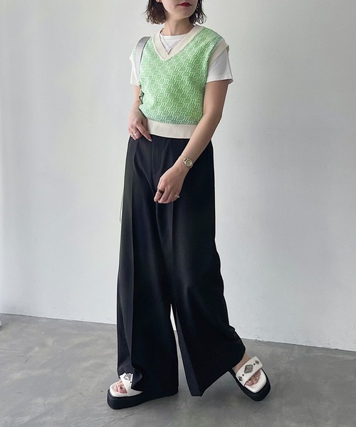 PAGEBOY(ページボーイ)の「シルバーコンチョスポサン(サンダル・レディース・ブラック/オフホワイト・MEDIUM/LARGE)」の12枚目の写真