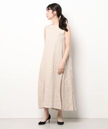 OUVRAGE CLASSE | リネンノースリワンピース(ワンピース)
