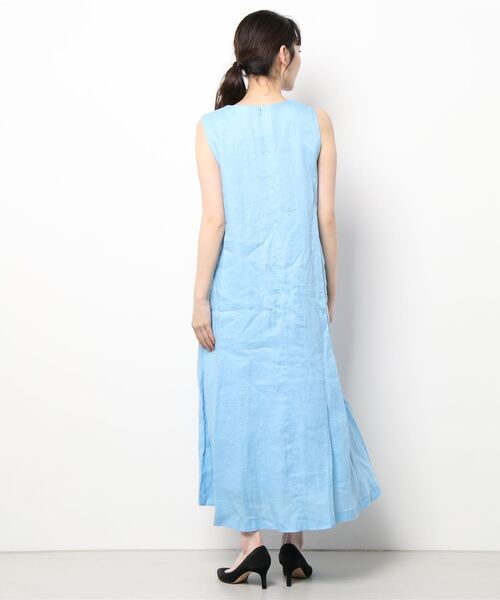 OUVRAGE CLASSE（ウヴラージュクラス）の「リネンノースリワンピース（ワンピース・レディース・ライトブルー/ブラック/ベージュ・FREE）」の17枚目の写真