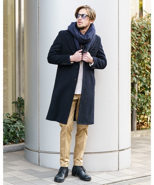 wjk（ダヴルジェイケイ）の「fringe soft stall（ストール/ショール・メンズ・ネイビー/レッド/ブラック系その他・FREE）」の7枚目の写真