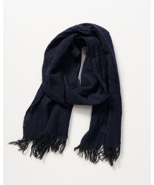 wjk（ダヴルジェイケイ）の「fringe soft stall（ストール/ショール・メンズ・ネイビー/レッド/ブラック系その他・FREE）」の12枚目の写真