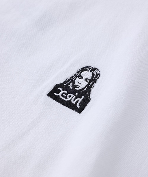 X-girl（エックスガール）の「Champion REVERSE WEAVE S/S TEE（Tシャツ/カットソー・レディース・ホワイト/ブラック/ライトグリーン・S/M/L/XL）」の15枚目の写真