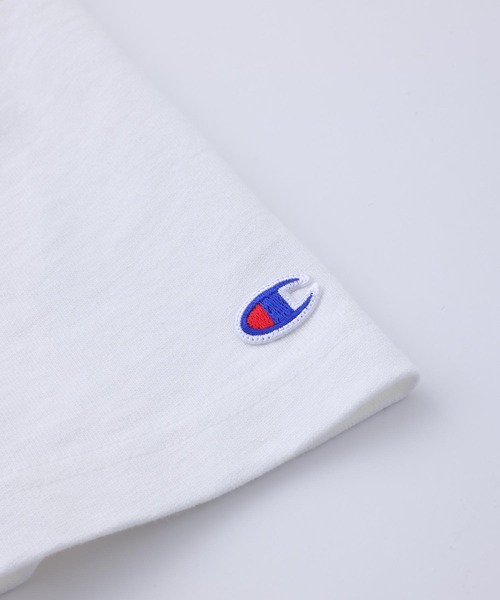 X-girl（エックスガール）の「Champion REVERSE WEAVE S/S TEE（Tシャツ/カットソー・レディース・ホワイト/ブラック/ライトグリーン・S/M/L/XL）」の20枚目の写真