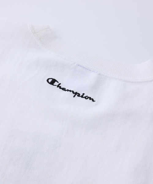 X-girl（エックスガール）の「Champion REVERSE WEAVE S/S TEE（Tシャツ/カットソー・レディース・ホワイト/ブラック/ライトグリーン・S/M/L/XL）」の21枚目の写真
