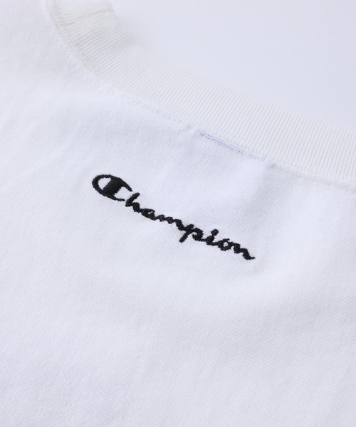 X-girl（エックスガール）の「Champion REVERSE WEAVE S/S TEE（Tシャツ/カットソー・レディース・ホワイト/ブラック/ライトグリーン・S/M/L/XL）」の22枚目の写真