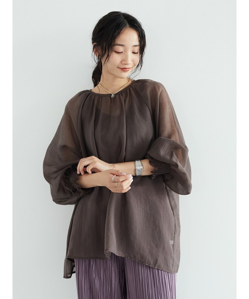 CRAFT STANDARD BOUTIQUE(クラフトスタンダードブティック)の「ラグランシアーブラウス *◆(シャツ/ブラウス・レディース・ブラウン/ミント・FREE)」の11枚目の写真