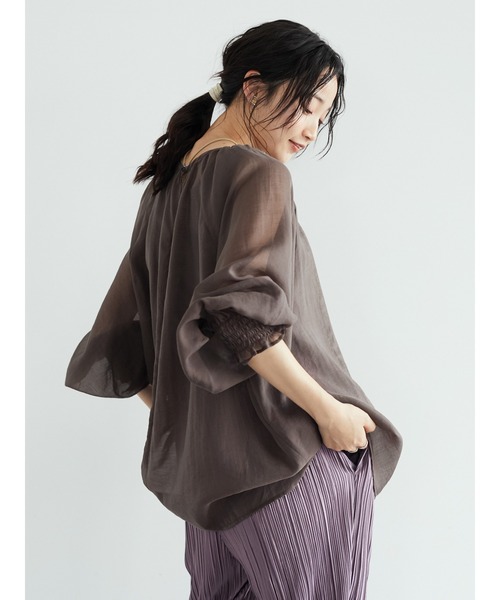 CRAFT STANDARD BOUTIQUE(クラフトスタンダードブティック)の「ラグランシアーブラウス *◆(シャツ/ブラウス・レディース・ブラウン/ミント・FREE)」の12枚目の写真