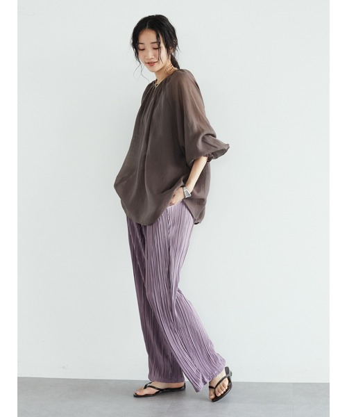 CRAFT STANDARD BOUTIQUE(クラフトスタンダードブティック)の「ラグランシアーブラウス *◆(シャツ/ブラウス・レディース・ブラウン/ミント・FREE)」の15枚目の写真