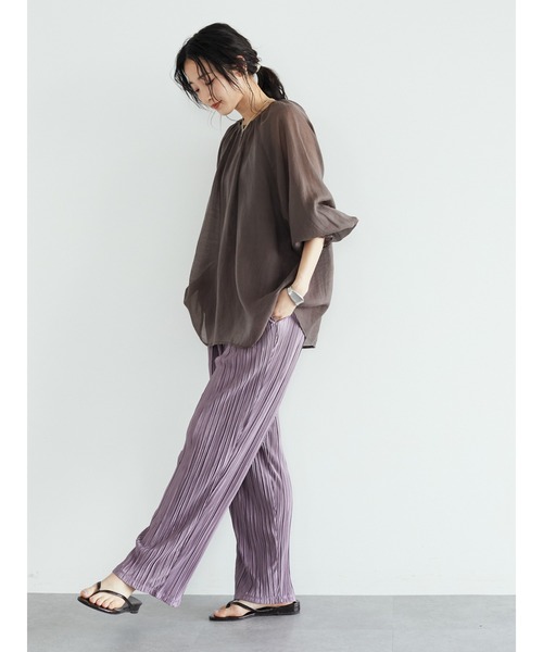 CRAFT STANDARD BOUTIQUE(クラフトスタンダードブティック)の「ラグランシアーブラウス *◆(シャツ/ブラウス・レディース・ブラウン/ミント・FREE)」の16枚目の写真