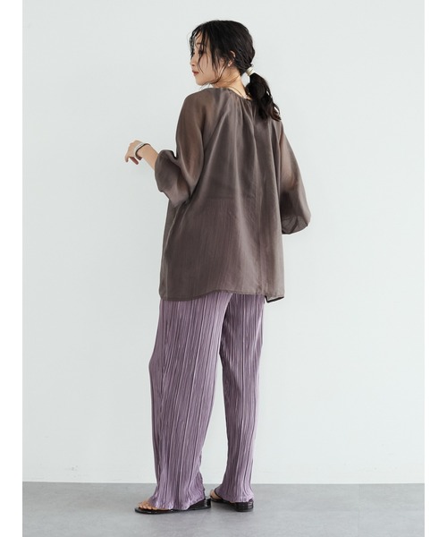 CRAFT STANDARD BOUTIQUE(クラフトスタンダードブティック)の「ラグランシアーブラウス *◆(シャツ/ブラウス・レディース・ブラウン/ミント・FREE)」の17枚目の写真