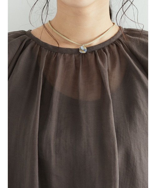 CRAFT STANDARD BOUTIQUE(クラフトスタンダードブティック)の「ラグランシアーブラウス *◆(シャツ/ブラウス・レディース・ブラウン/ミント・FREE)」の19枚目の写真