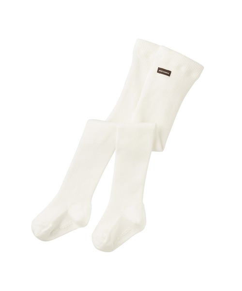 MIKI HOUSE（ミキハウス）の「シンプルタイツ（タイツ/ストッキング・キッズ・ホワイト/ブラック・80ｃｍ/90cm/110cm/100cm/120cm/130cm）」の2枚目の写真