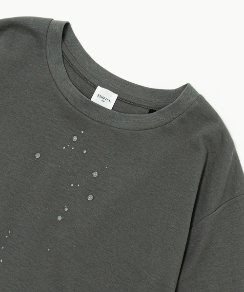 EDIFICE（エディフィス）の「”撥水＆汗染み防止機能” プロテック ポンチ Tシャツ（Tシャツ/カットソー・メンズ・ホワイト/チャコールグレー/ブラック/ベージュ/グリーン・SMALL/MEDIUM/LARGE/X-LARGE）」の4枚目の写真