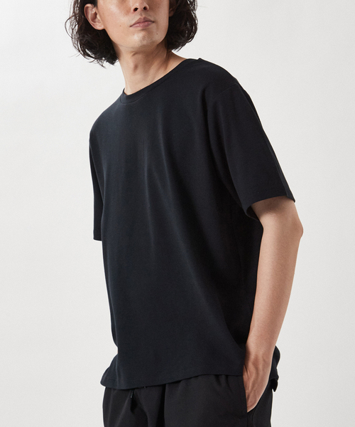 EDIFICE（エディフィス）の「”撥水＆汗染み防止機能” プロテック ポンチ Tシャツ（Tシャツ/カットソー・メンズ・ホワイト/チャコールグレー/ブラック/ベージュ/グリーン・SMALL/MEDIUM/LARGE/X-LARGE）」の3枚目の写真
