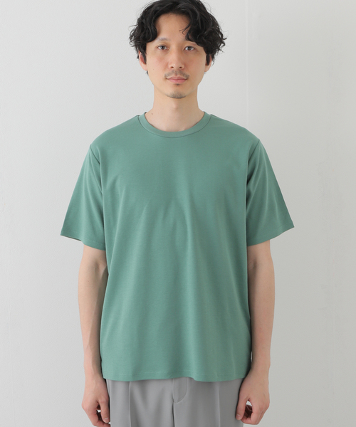 EDIFICE（エディフィス）の「”撥水＆汗染み防止機能” プロテック ポンチ Tシャツ（Tシャツ/カットソー・メンズ・ホワイト/チャコールグレー/ブラック/ベージュ/グリーン・SMALL/MEDIUM/LARGE/X-LARGE）」の17枚目の写真