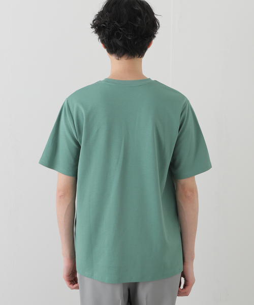 EDIFICE（エディフィス）の「”撥水＆汗染み防止機能” プロテック ポンチ Tシャツ（Tシャツ/カットソー・メンズ・ホワイト/チャコールグレー/ブラック/ベージュ/グリーン・SMALL/MEDIUM/LARGE/X-LARGE）」の15枚目の写真