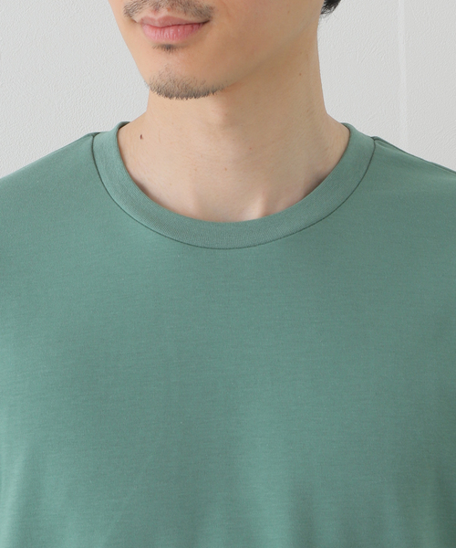 EDIFICE（エディフィス）の「”撥水＆汗染み防止機能” プロテック ポンチ Tシャツ（Tシャツ/カットソー・メンズ・ホワイト/チャコールグレー/ブラック/ベージュ/グリーン・SMALL/MEDIUM/LARGE/X-LARGE）」の14枚目の写真